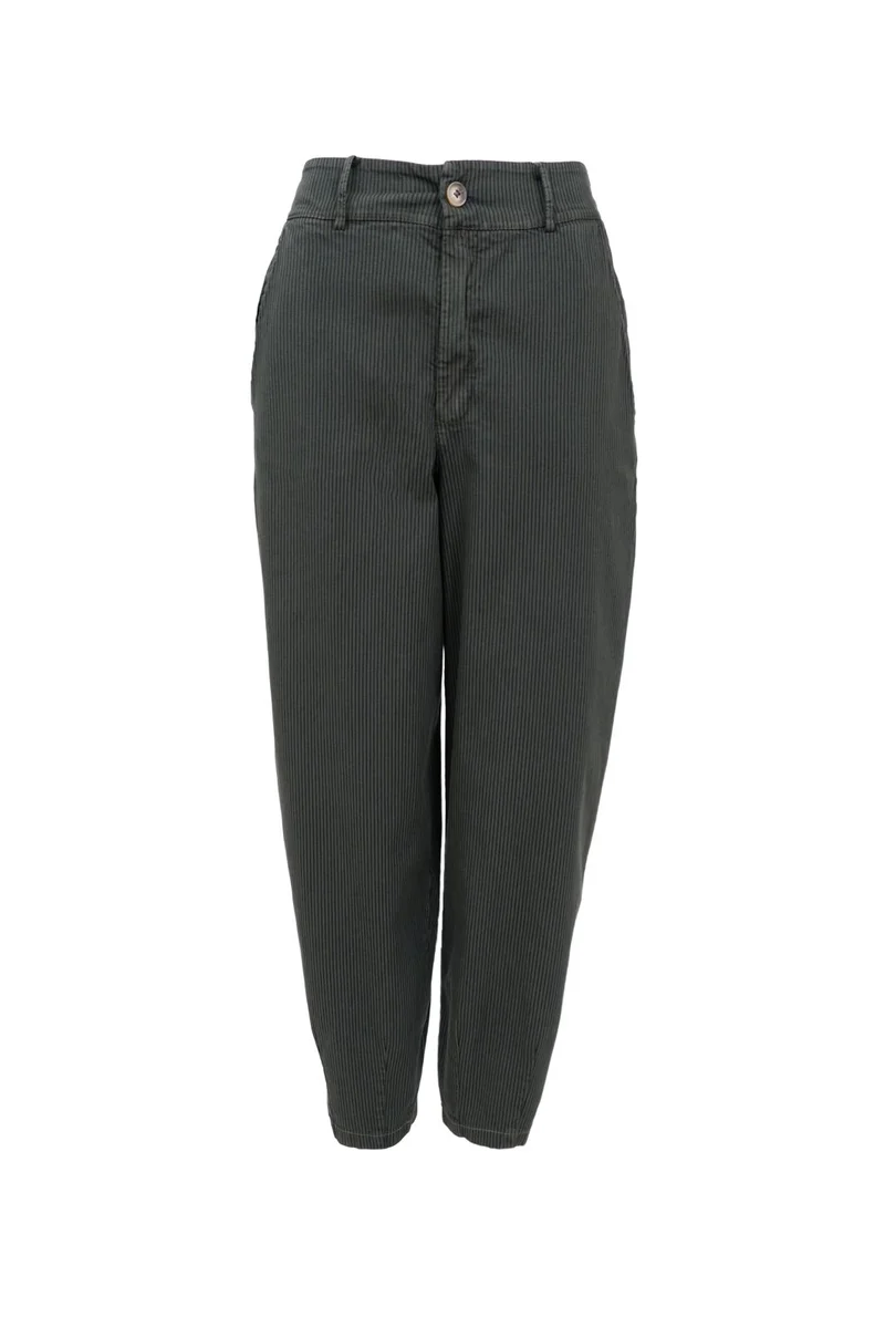 Black Colour - Bcmille Barrel Pant 41134 - Army