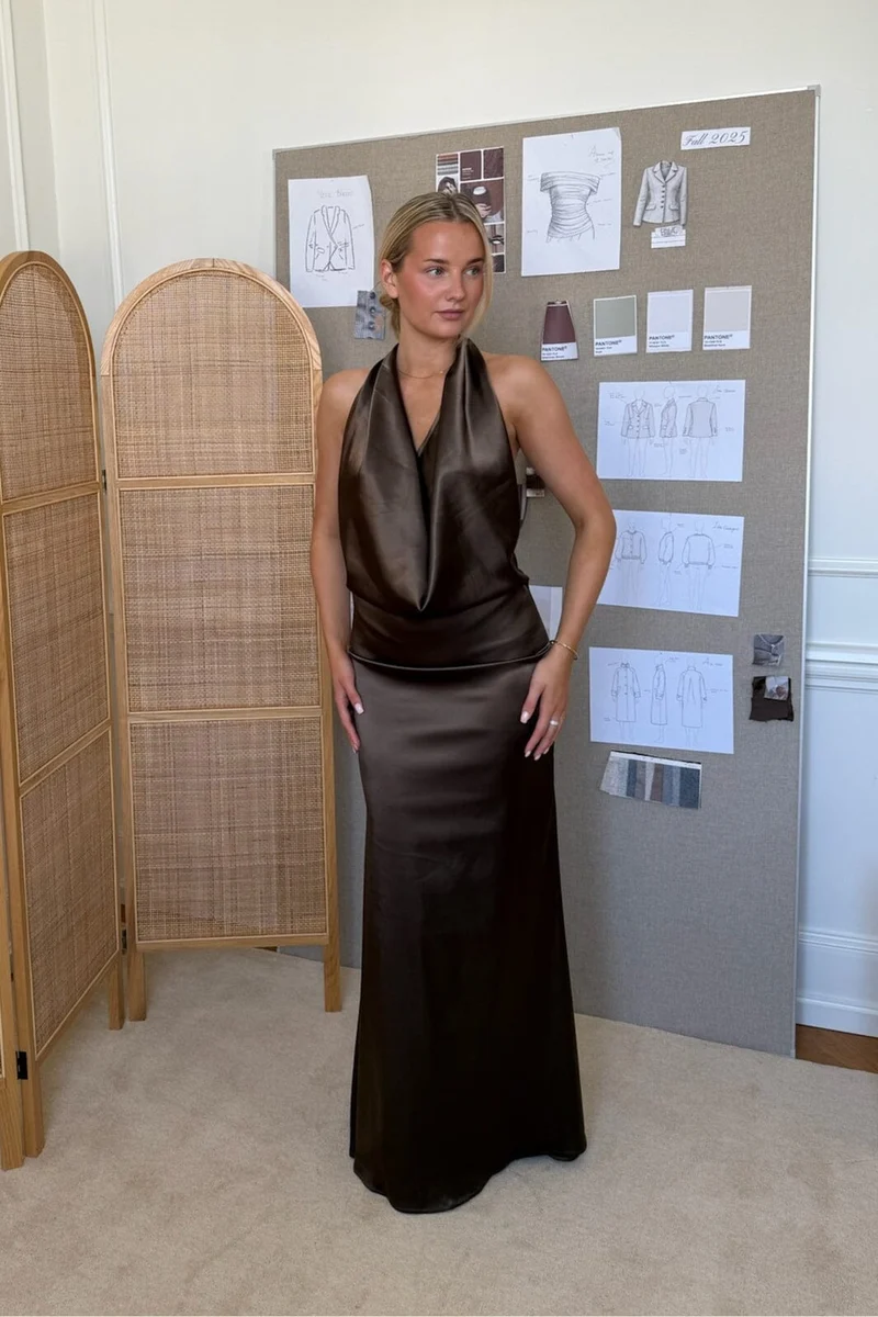 BYIC - Evelynic Maxi Dress A2577 - Dark Brown