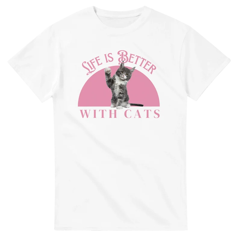 T-shirt Original - Life is better with cats