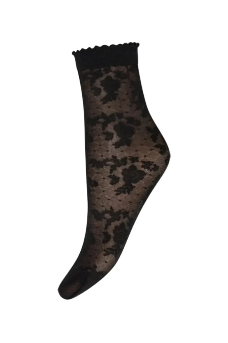 Hype The Detail - Sock Flower 20D 21086-75 - 1100 - Black