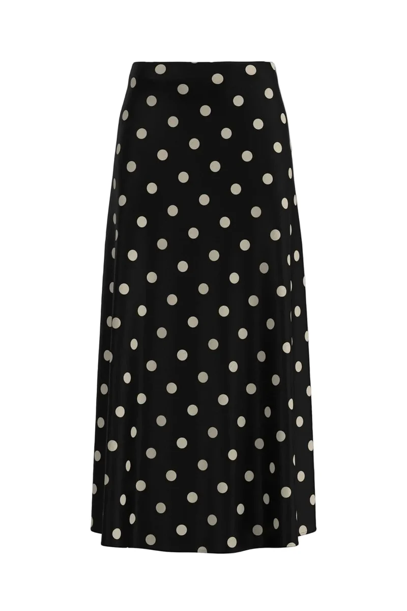 JDY - Jdyaya Life Maxi Skirt - 5064921 Chocolate Torte Whitecap Gray Dot