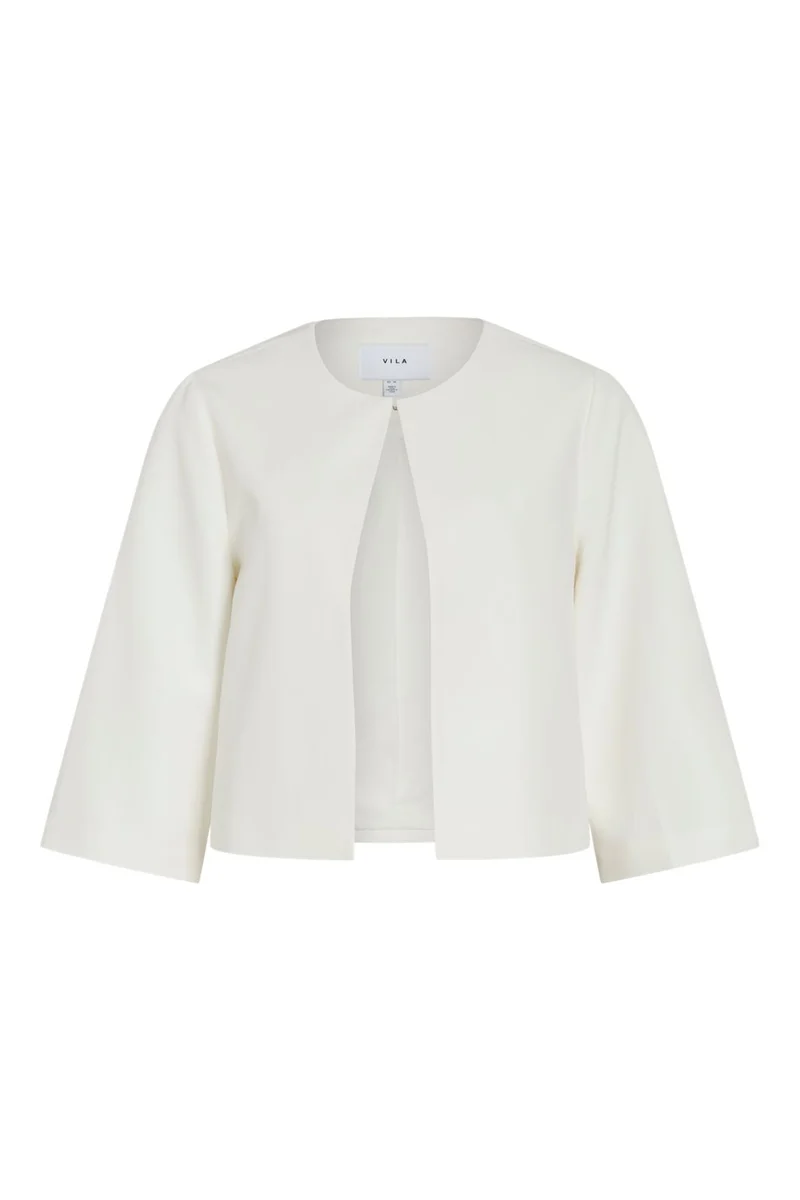 Vila - Vigery O-Neck 3/4 Bolero/Dc - 4950159 Cloud Dancer