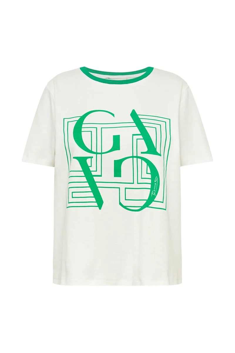 Gossia - Basgo Tee G2850 - Creme Diamond Green