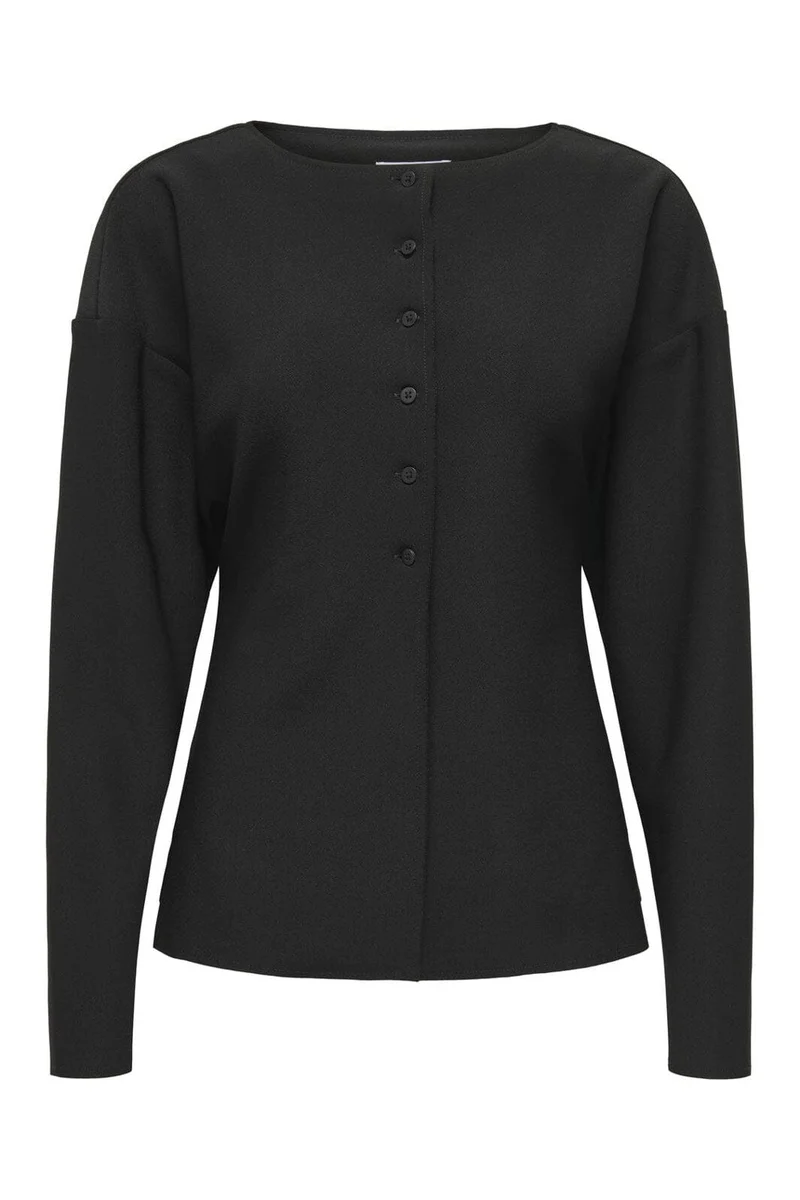 Only - Onlluma-Clever L/S Waist Cardigan Tlr - 4969683 Black
