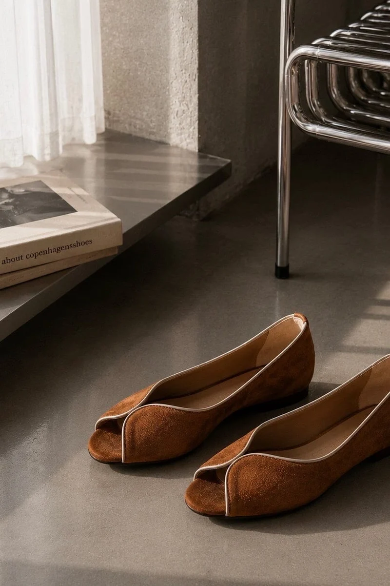 Copenhagen Shoes - Like A Melody-Suede CS8361 - 0241 - Cognac