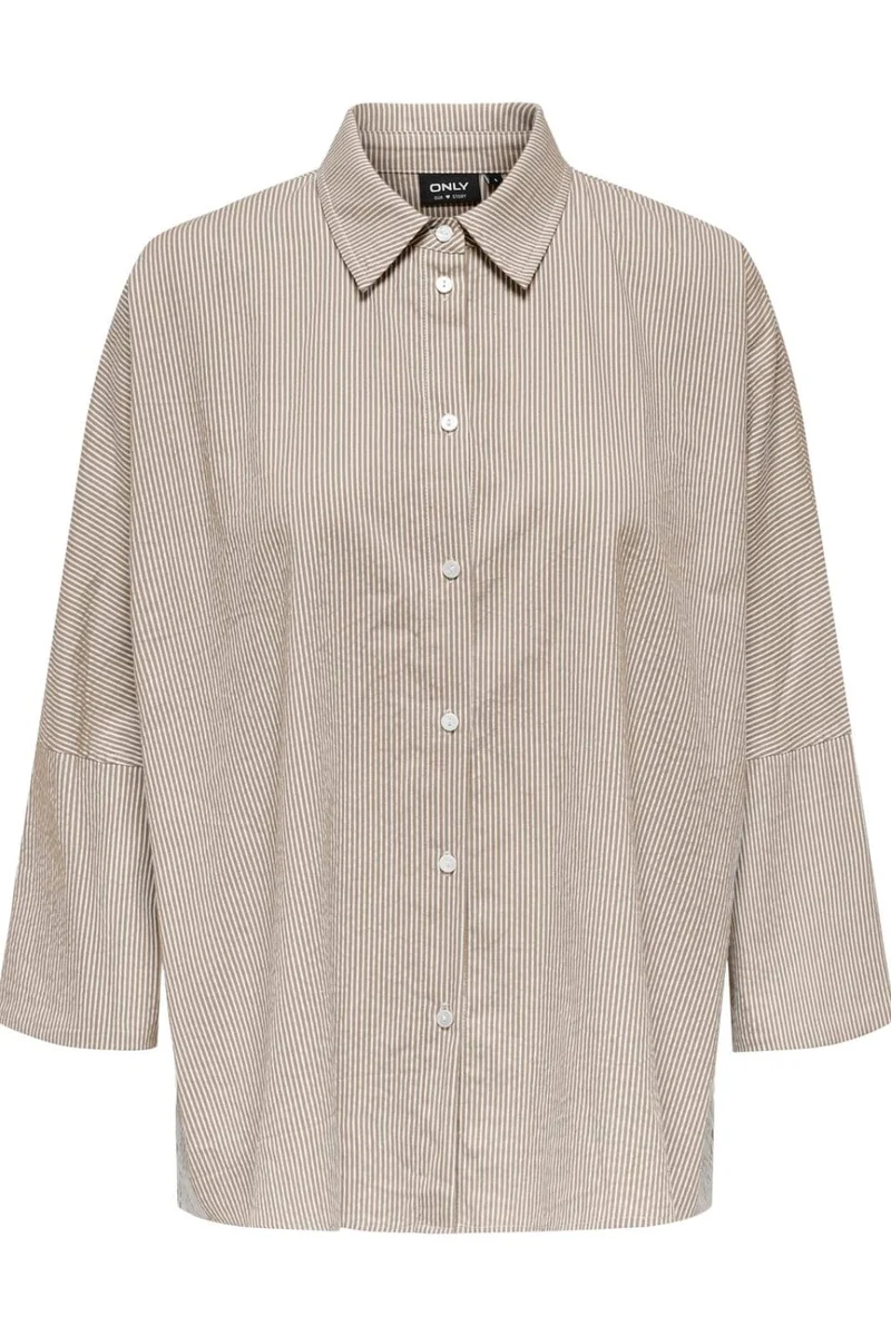 Only - Onlaugusta Shirt - 4745745 Feather Gray Cloud Dancer