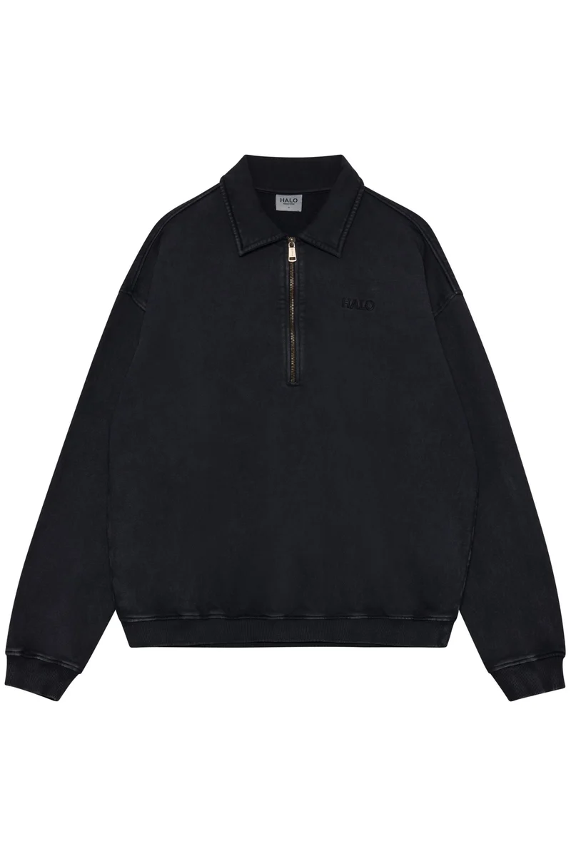 Halo - Boxy Polo Sweat 234449 - 2001 - Black