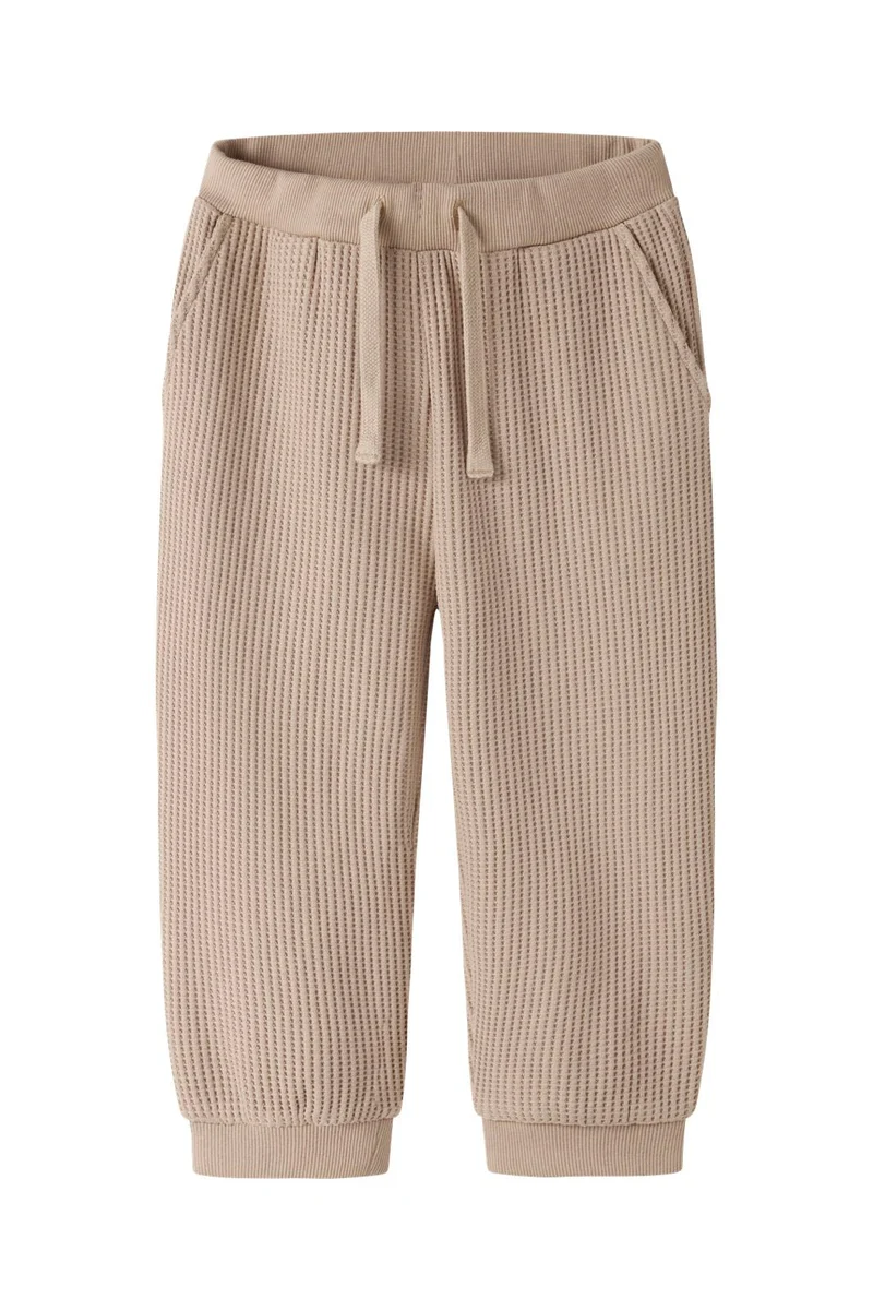 Name It - Nmmnael Nreg Waffle Pant - 5078316 Sesame