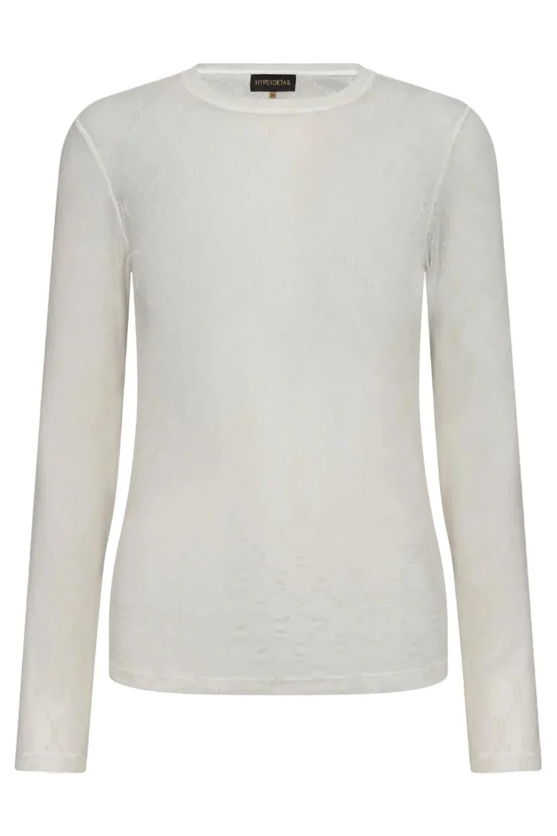 Hype The Detail - Mesh Blouse 300-1400 - 1 - Hvid
