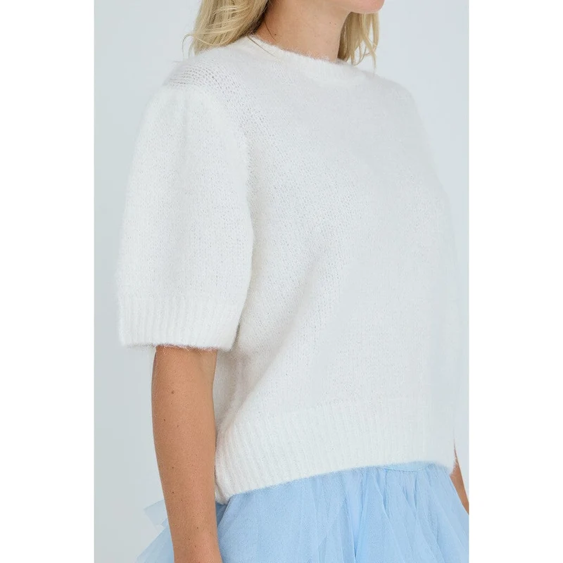 A-View - Inge S/S Knit Pullover AV7076 - 000 - White