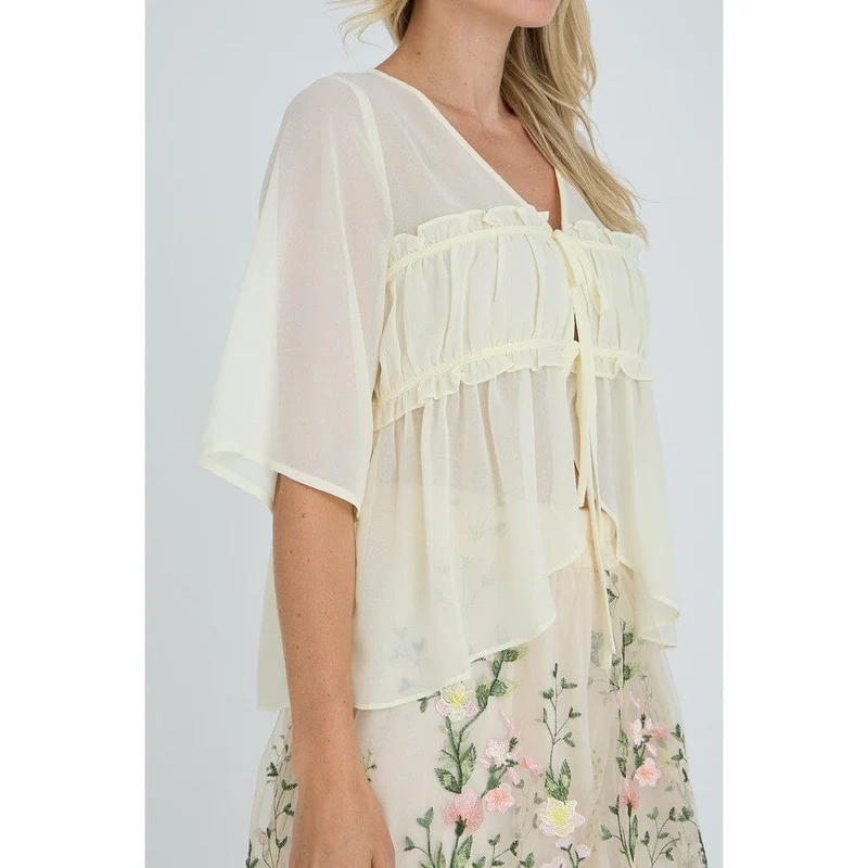 A-View - Eloise Blouse AV8015 - 069 - Pale Yellow