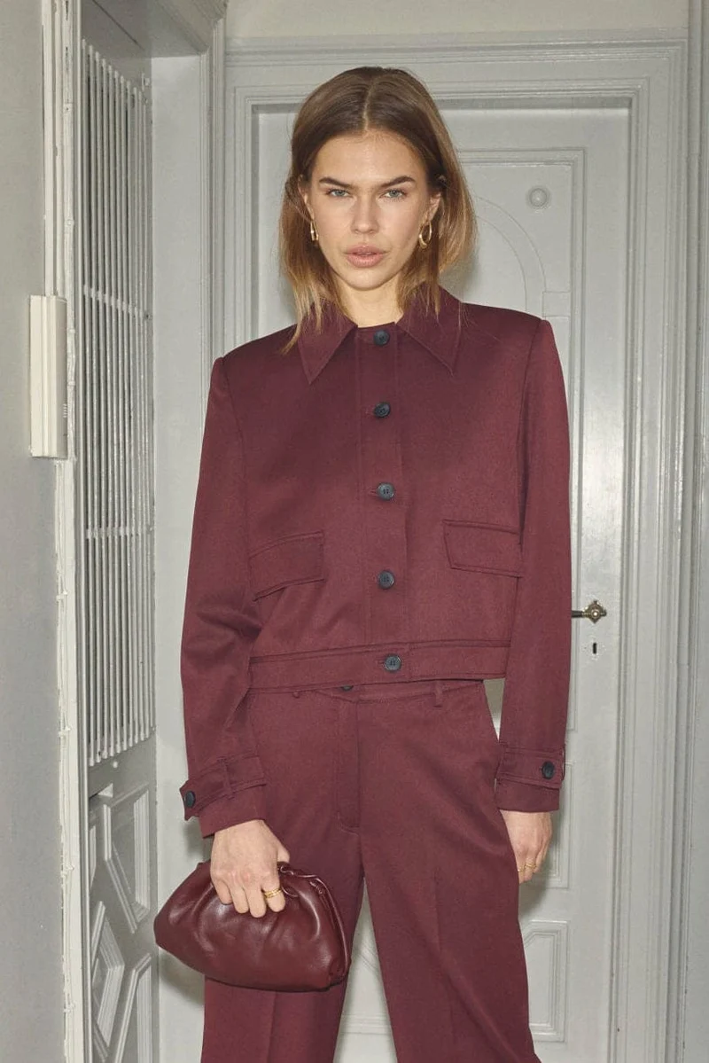 Co´Couture - 30325 Terrycc Jacket 500364 - 30005 - Wine Red