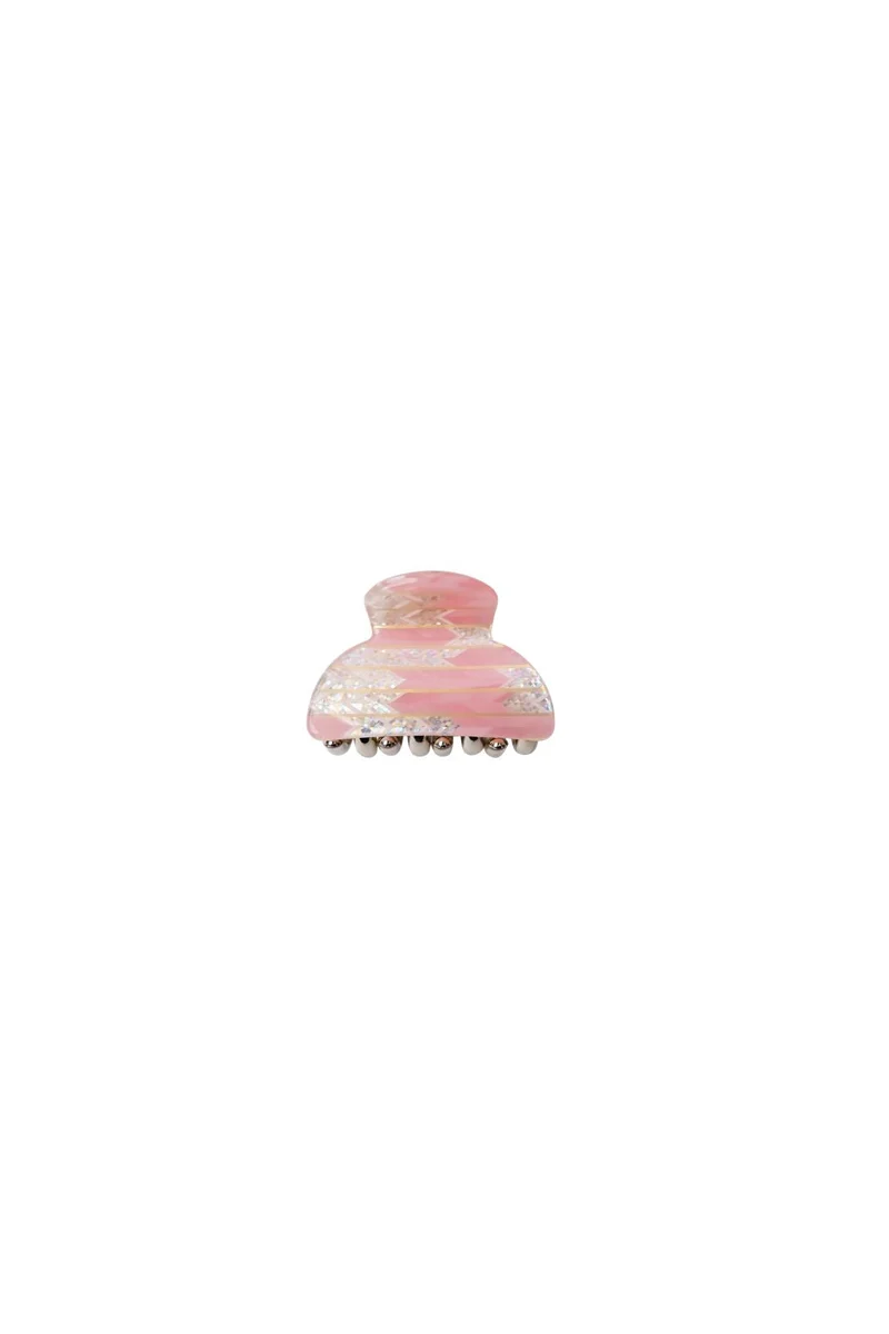 Black Colour - Bckaya Small Hair Claw 6072 - Lt. Rose