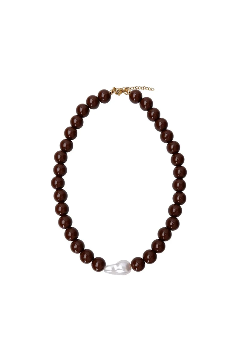 Black Colour - Bcsavina Necklace 4565 - Coffee
