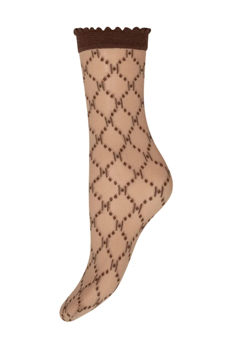 Hype The Detail - Socks Logo 25Den 21113-7501 - 4350 - Brun