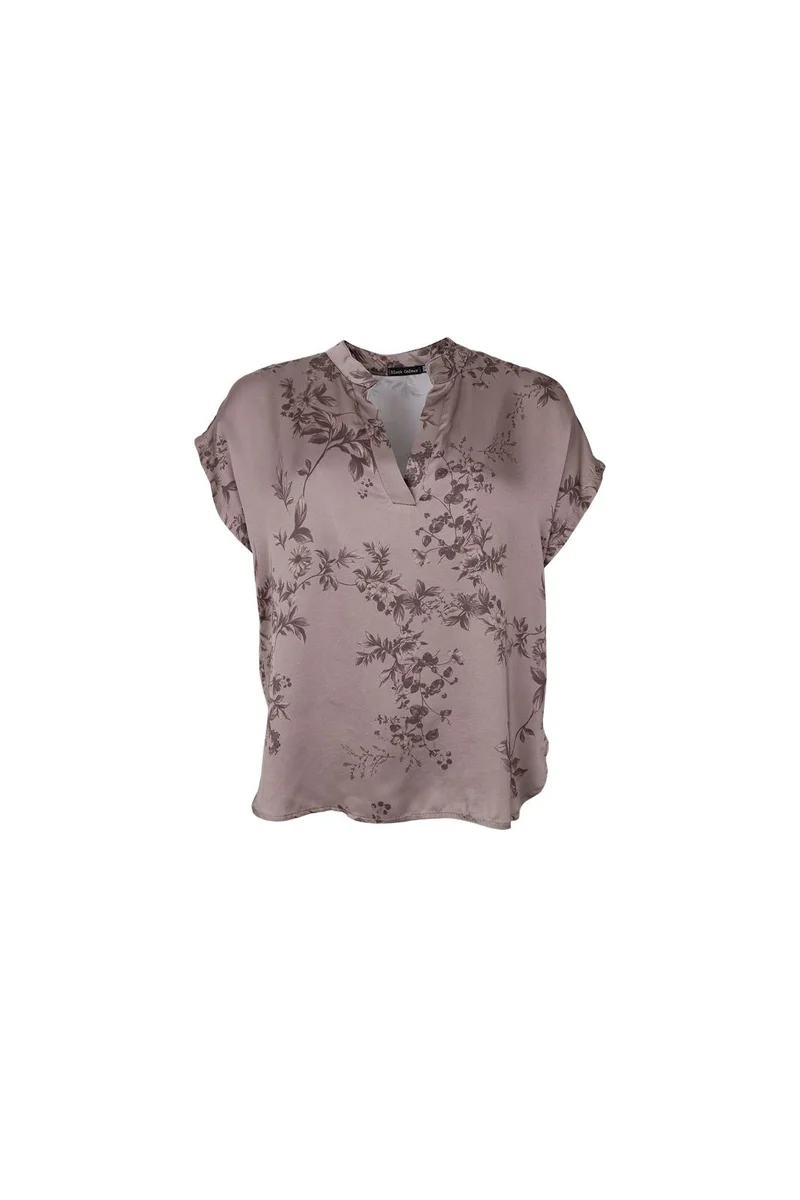 Black Colour - Bcnancy Ss Blouse 41240 - Taupe