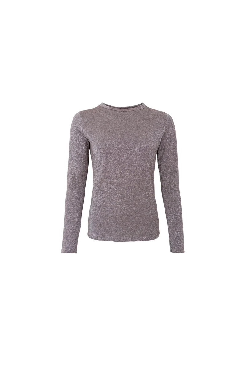 Black Colour - Bcfaye Lurex Blouse 3739 - Shirts - Taupe