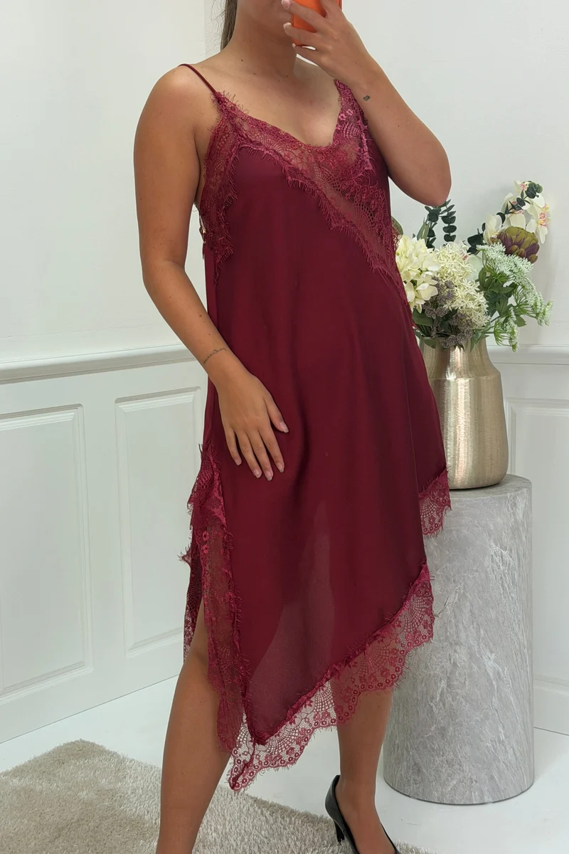 A-bee - Leni dress - Burgundy
