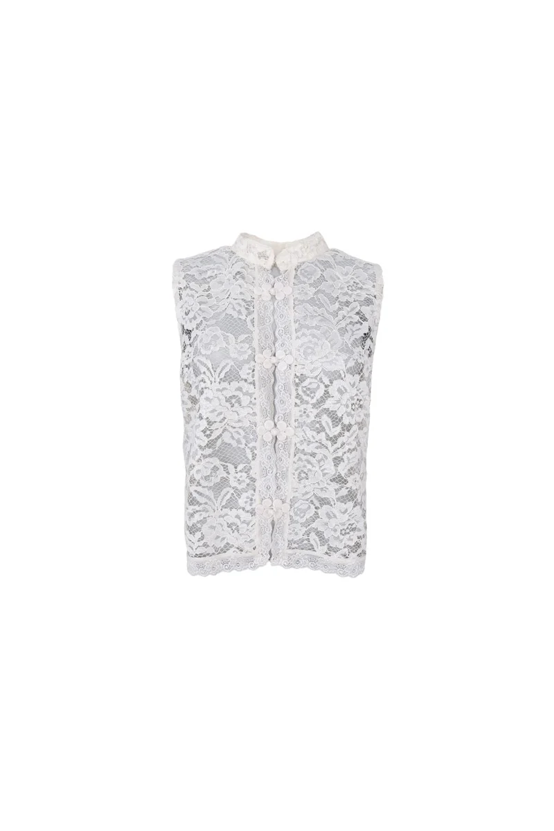 Black Colour - Bcrosa Napoleon Top 41300 - Shirts - Off White