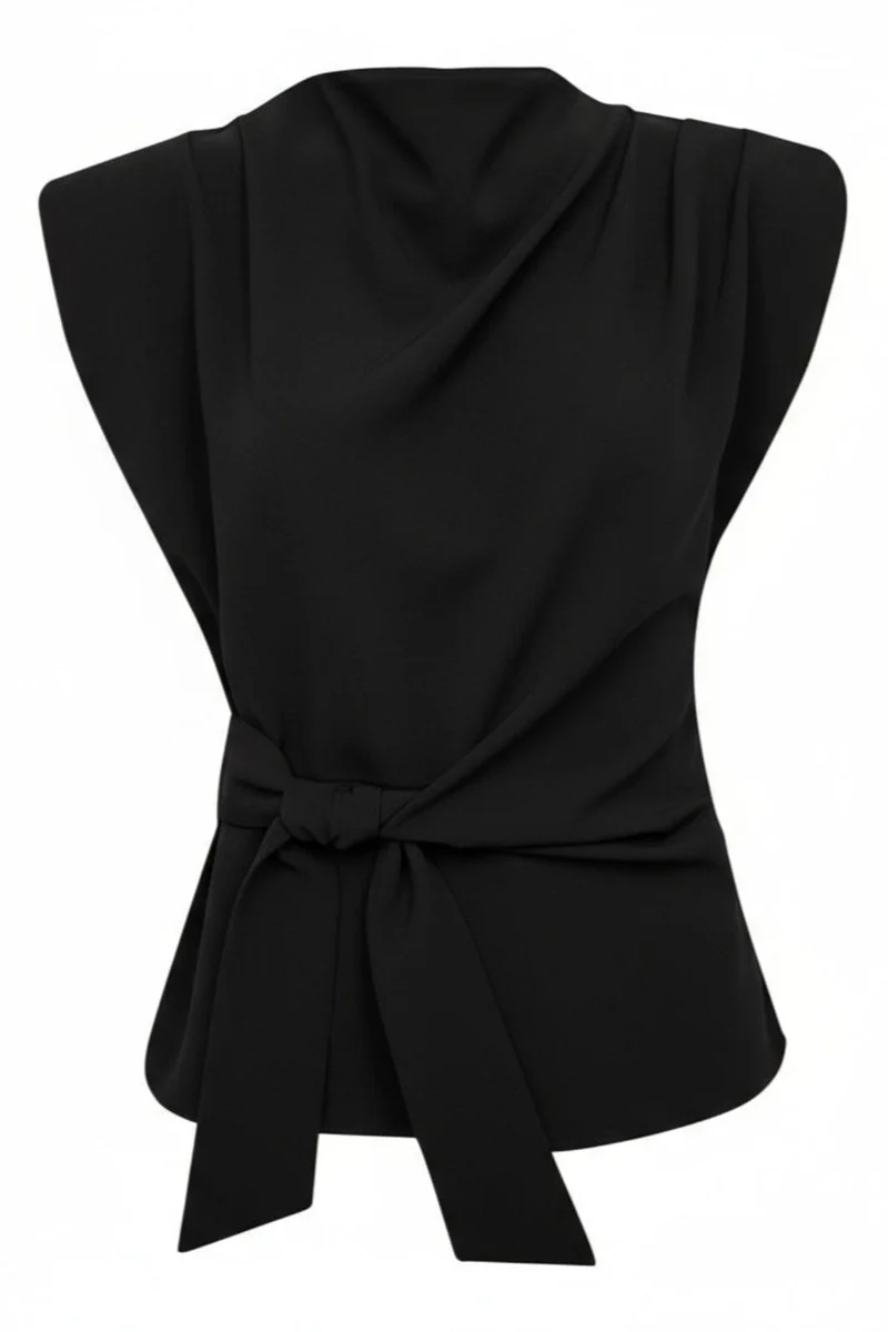 Co´Couture - Nolancc Pleat Top 35957 - 96 - Black