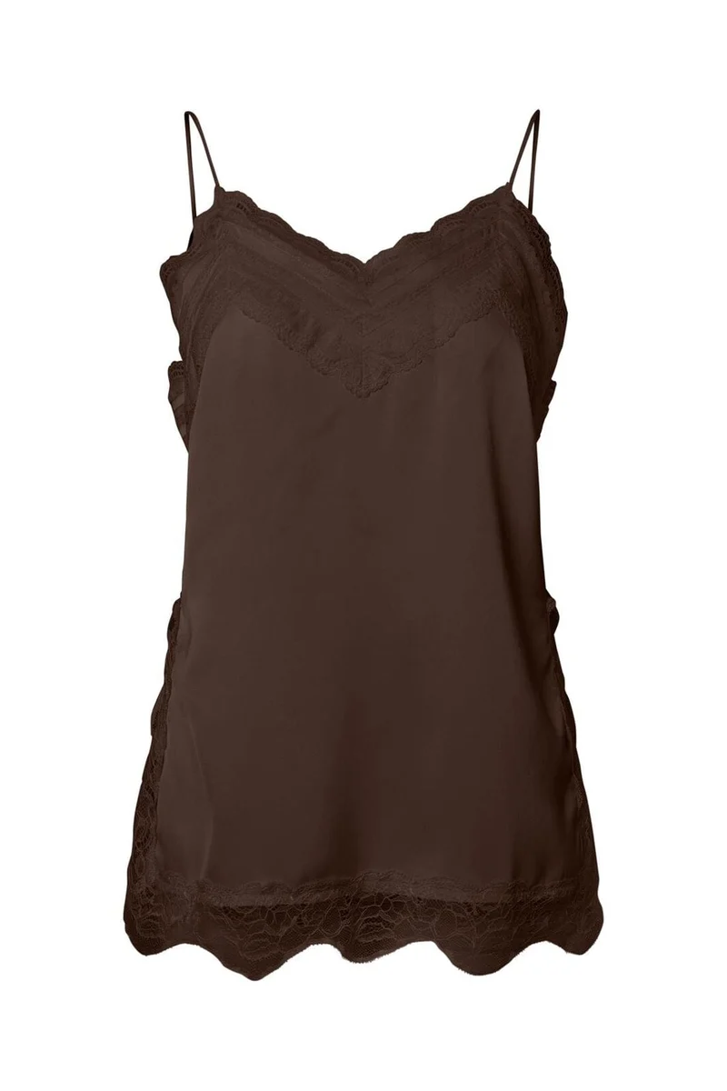 YAS - Yasfrankie Strap Top - 5091564 Chocolate Brown