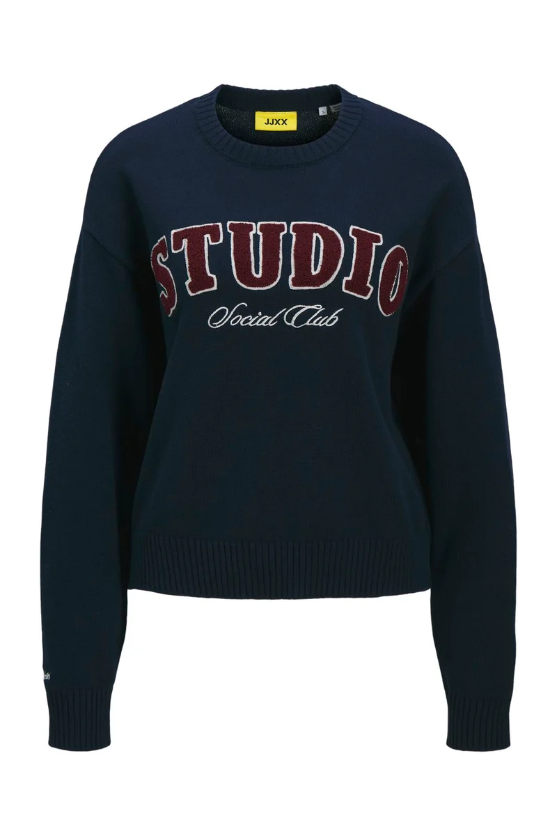 Jjxx - Jxbrook Crew Neck Knit - 4842271 Maritime Blue /Studio