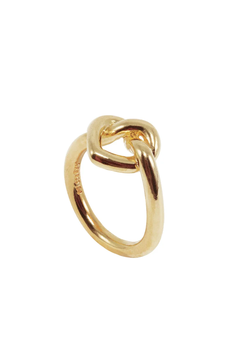 Jane Kønig - Big Tied Heart Ring BTHR-AW25-G - Ring
