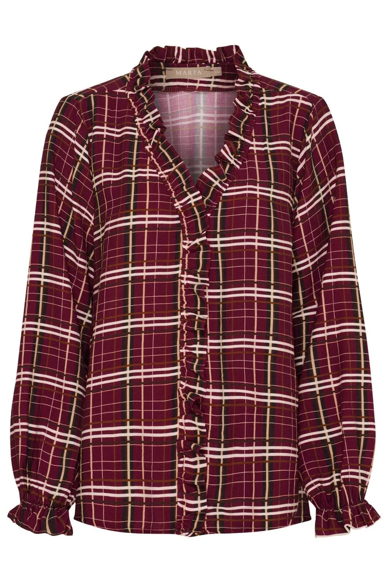Marta Du Chateau - Mdcbrook Shirt 7648 - Bordeaux10882Tpd