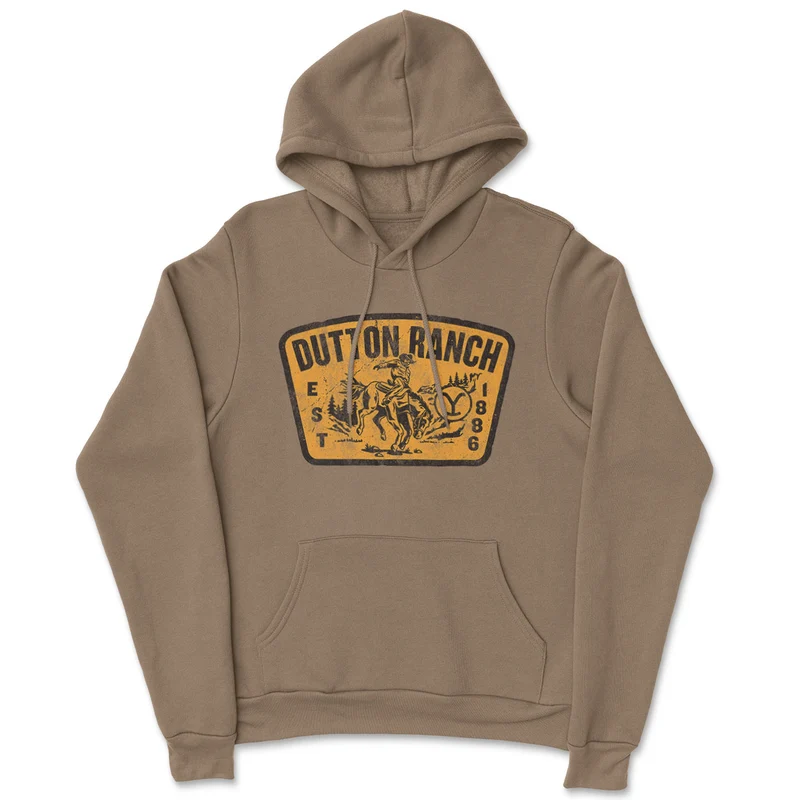 Yellowstone - Washed Dutton Ranch Patch Hoodie