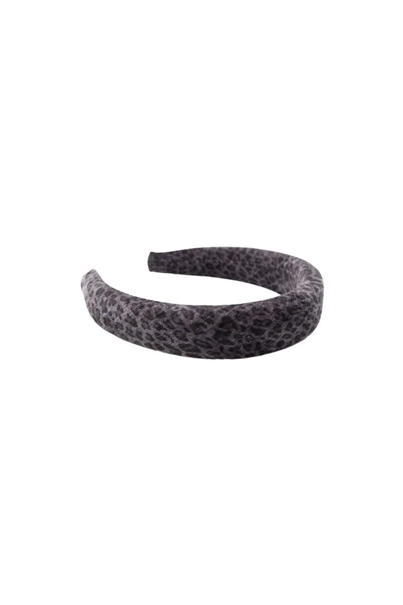 Black Colour - Bcpaola Headband 2356 - Grey Leo