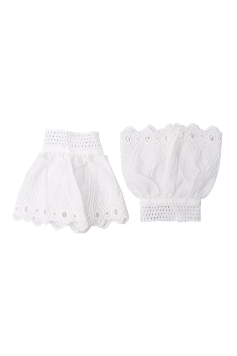 Black Colour - Bcreeva Lace Cuffs 208452 - White