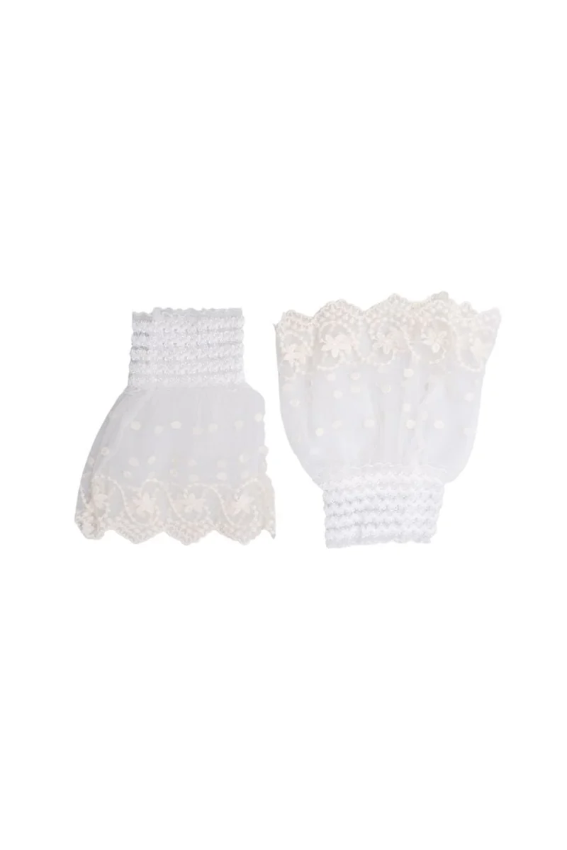 Black Colour - Bcreeva Lace Cuffs 208452 - Off White