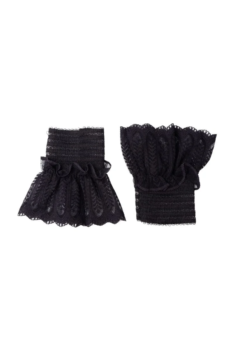 Black Colour - Bcreeva Lace Cuffs 208452 - Black