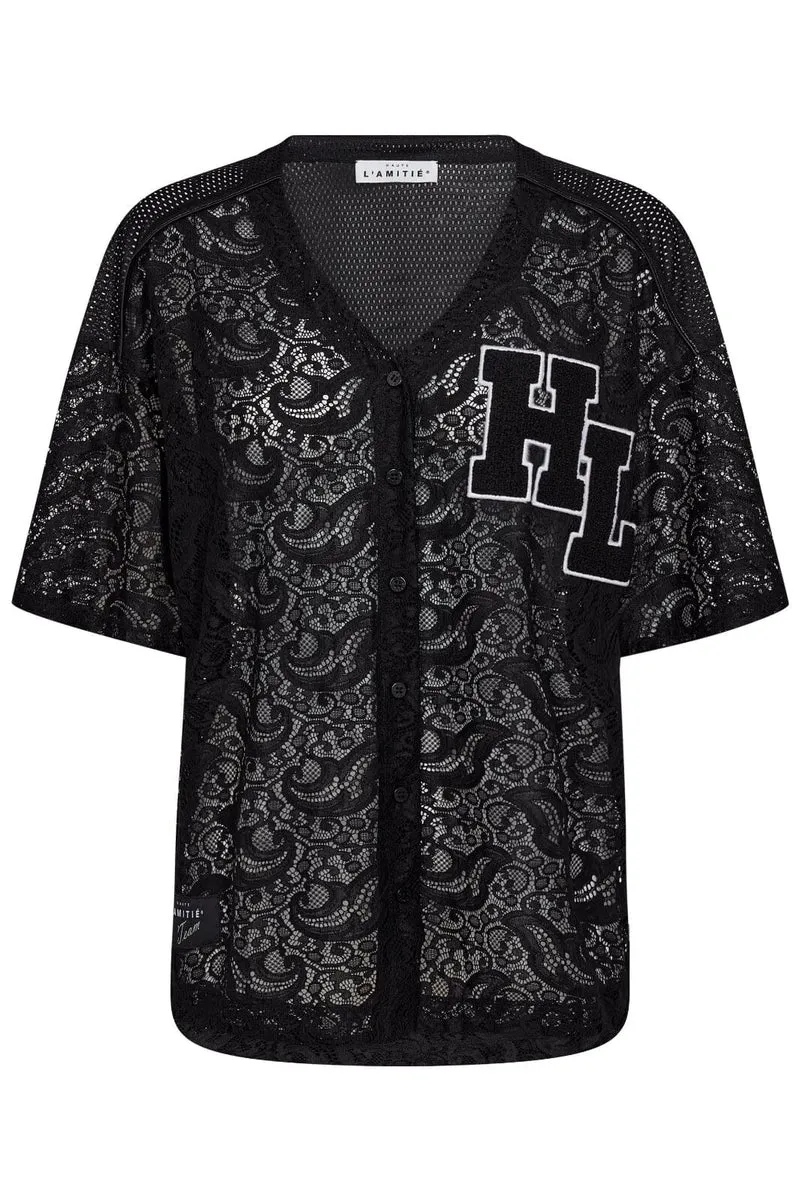 Haute L'Amitié - Court Lace Tee HL10466 - Black