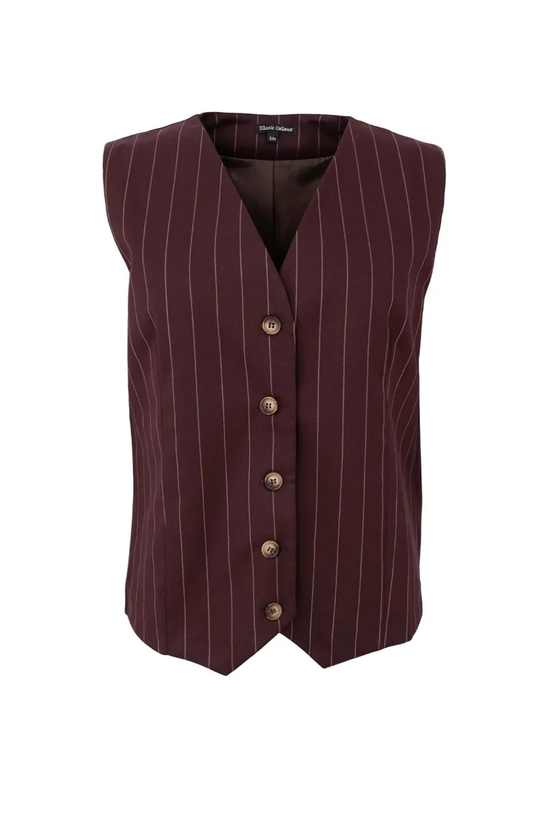Black Colour - Bcoxford Loose Vest 40944 - Coffee