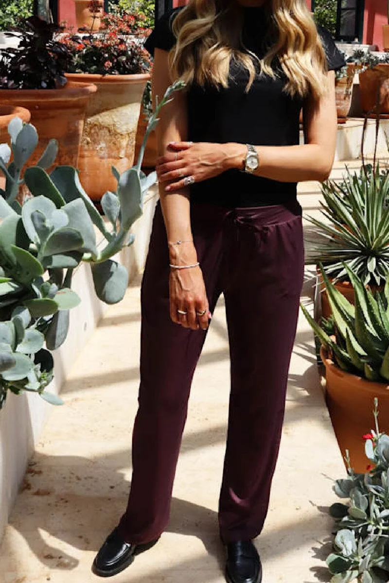 Liberte - Alma-Wide-Pants 9564 - Bordeaux
