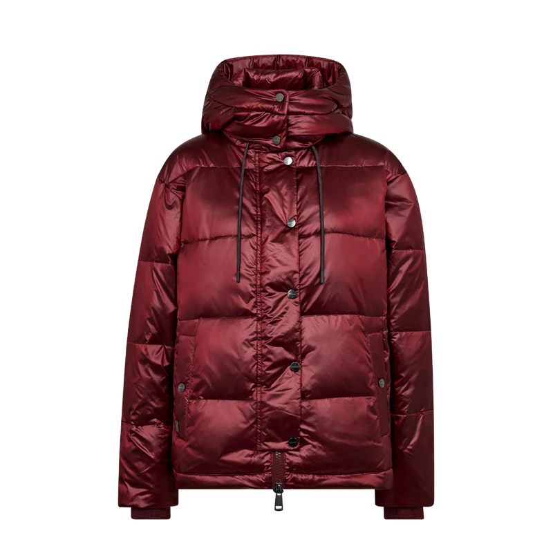 MMJilly Metallic Down Jacket - Cabernet