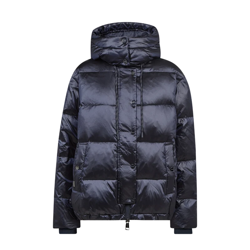MMJilly Metallic Down Jacket - Salute Navy
