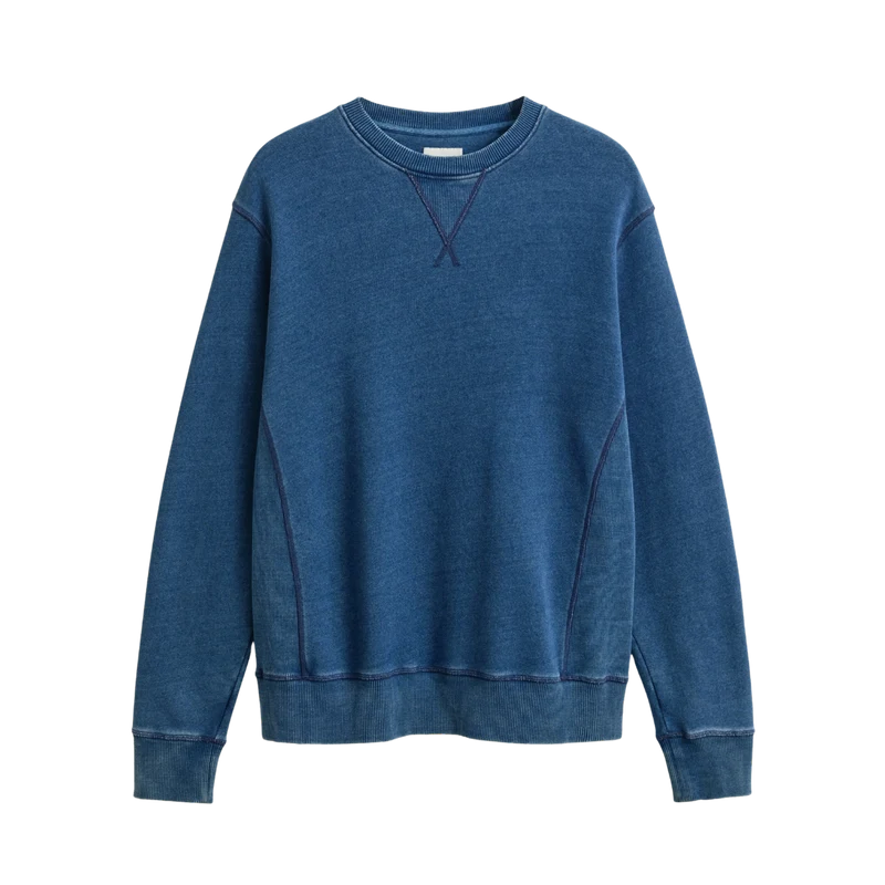 Indigo C-Neck Sweat - INDIGO