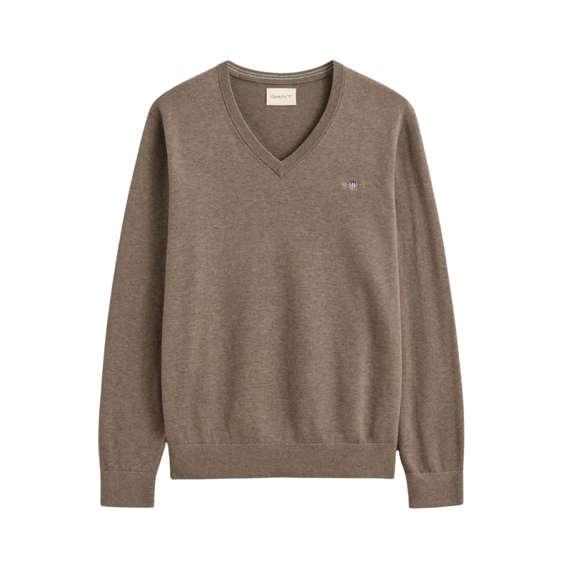 Cotton Sweater - Dark Hazelnut Melange