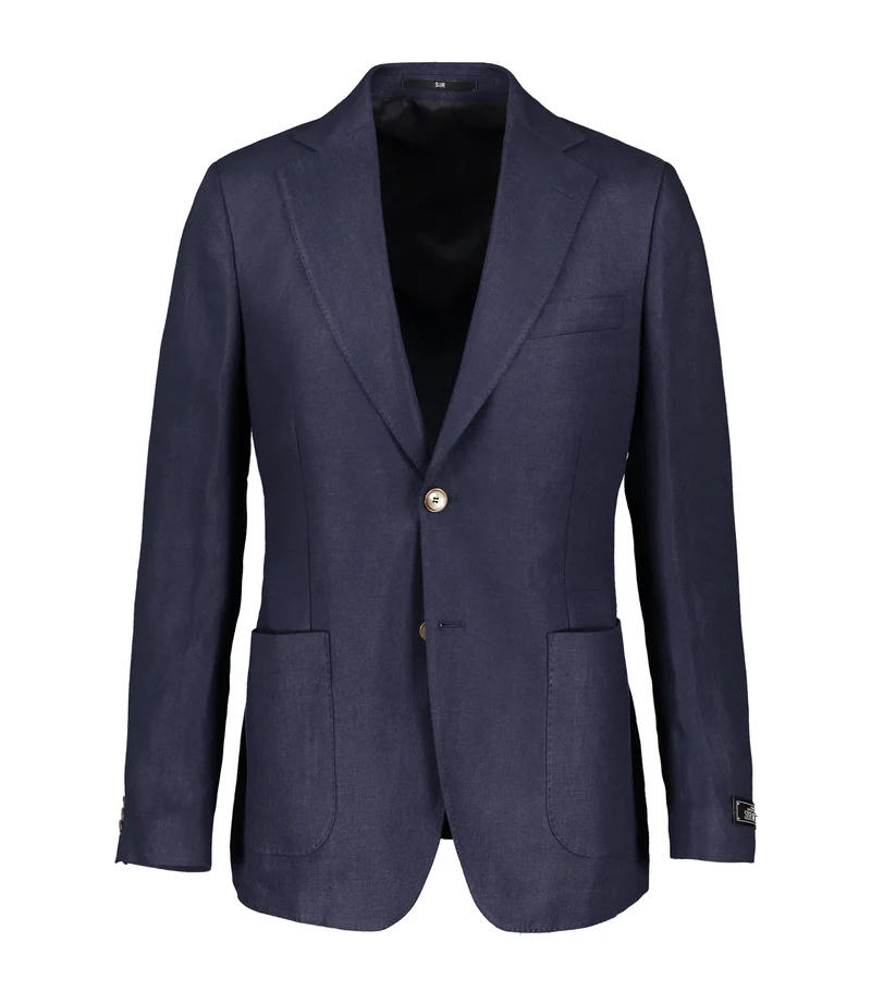 SIR OF SWEDEN Ness Linen Blazer - Navy