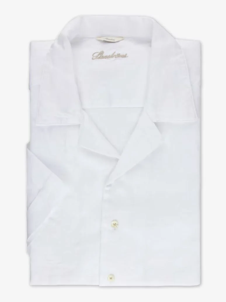 STENSTRÖMS Linen Shirt SS Regular - White