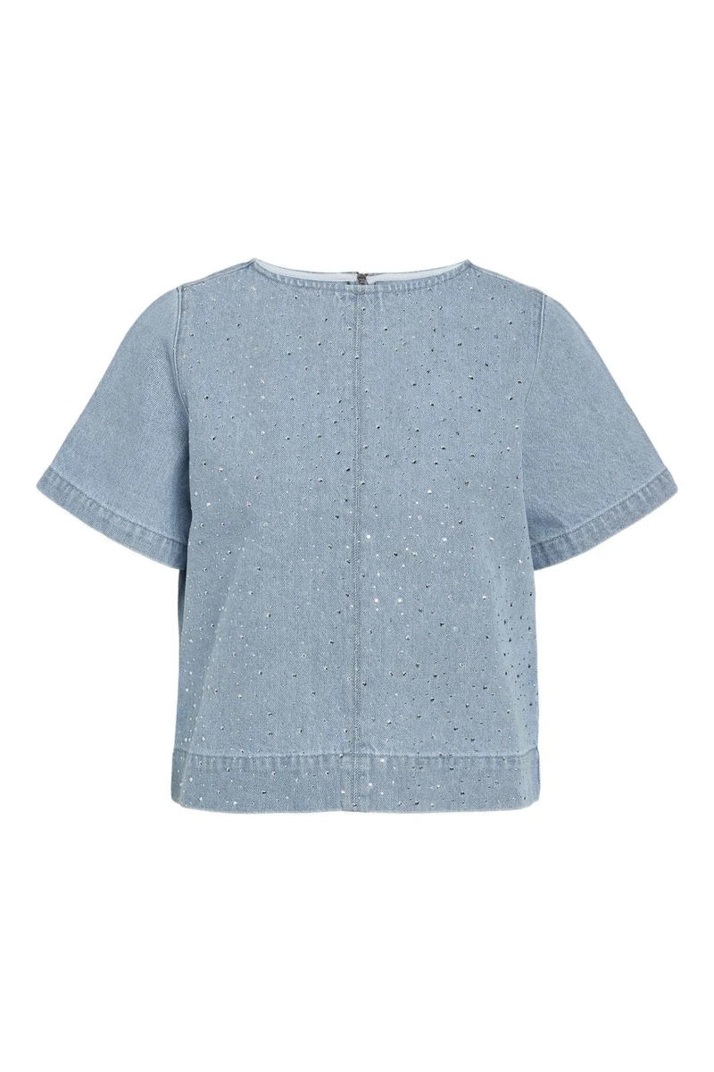 Noisy May - Nmjannel 2/4 Regular Shirt Fo088Lb - 4925003 Light Blue Denim