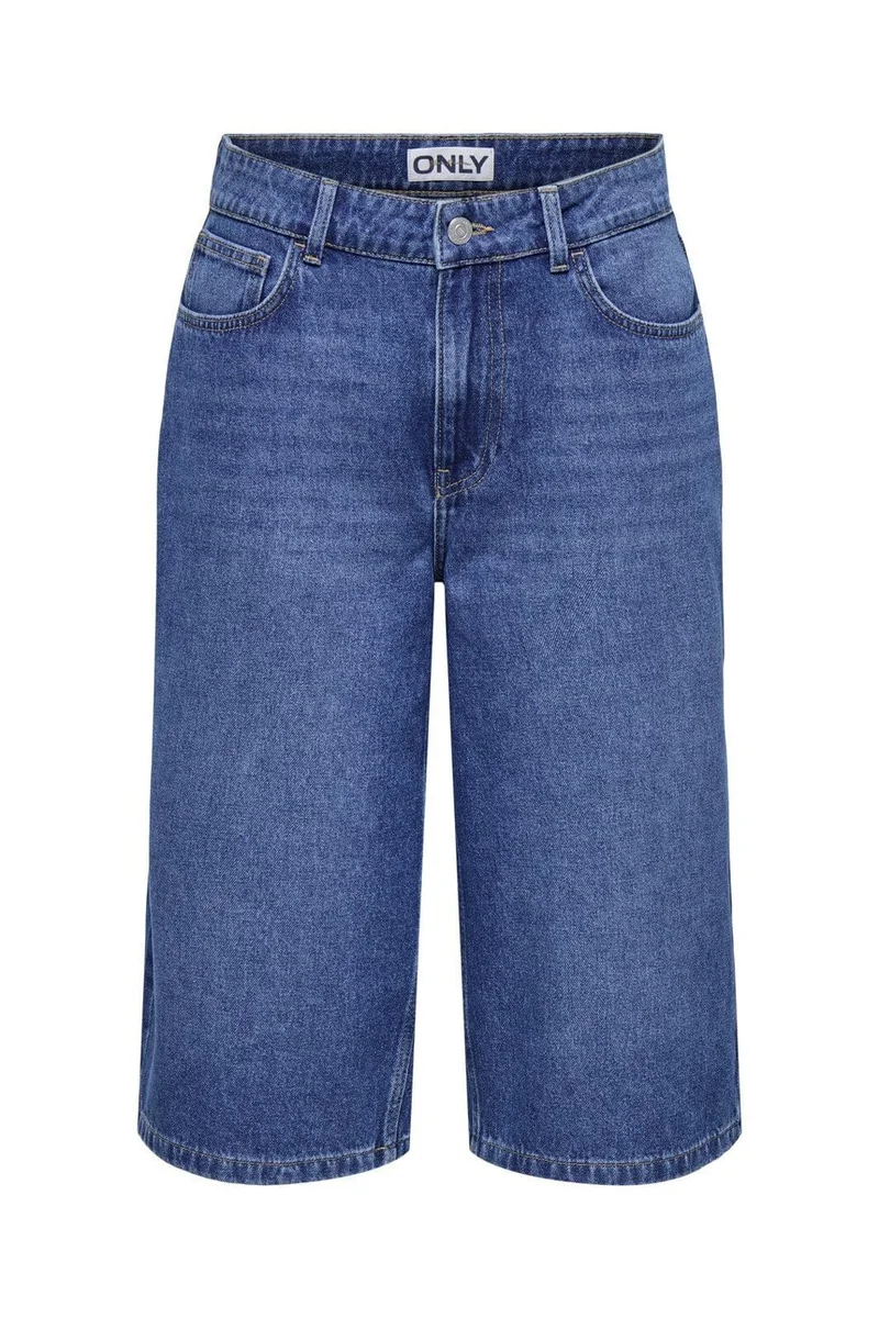 Only - Onlmaria Reg Long Shorts Moch - 4823013 Medium Blue Denim