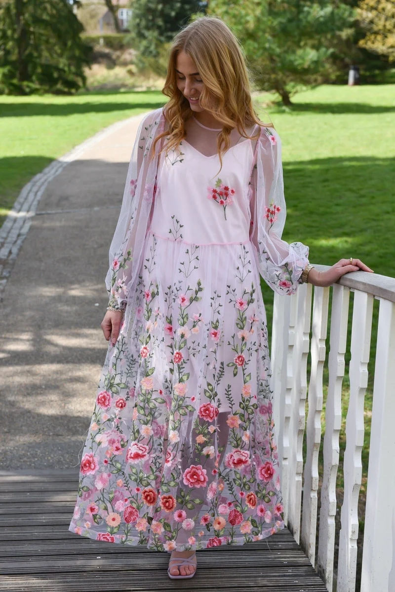 A-View - Fuschia Dress AV4614 - 258 - Rose/Pink