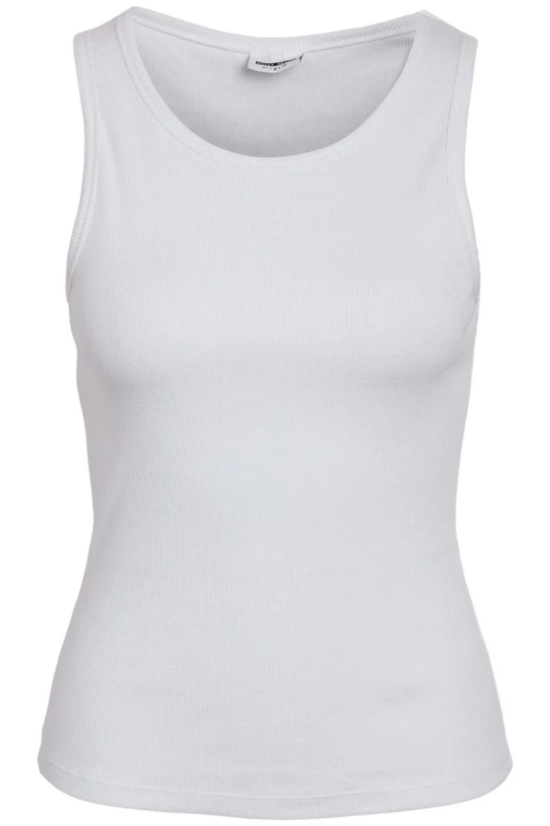 Noisy May - Nmmaya S/L Regular Tank Top - 4698569 Bright White