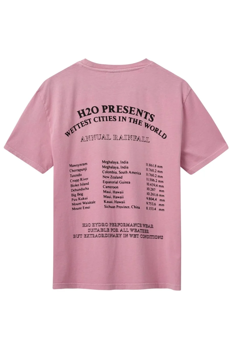 H2O - Kap Dan Tee Print 101007 - 7018 - Flamingo/Black