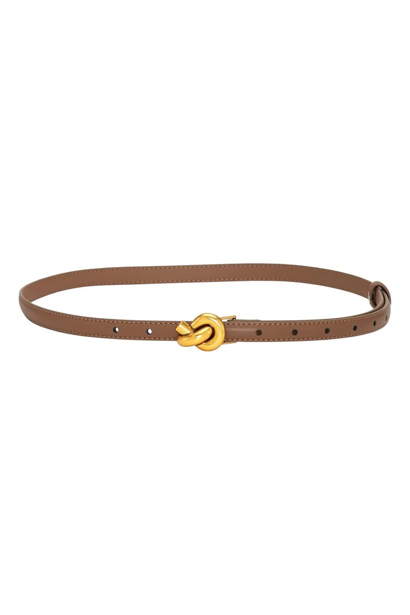 Plissé Copenhagen - Knot Belt - Light Brown