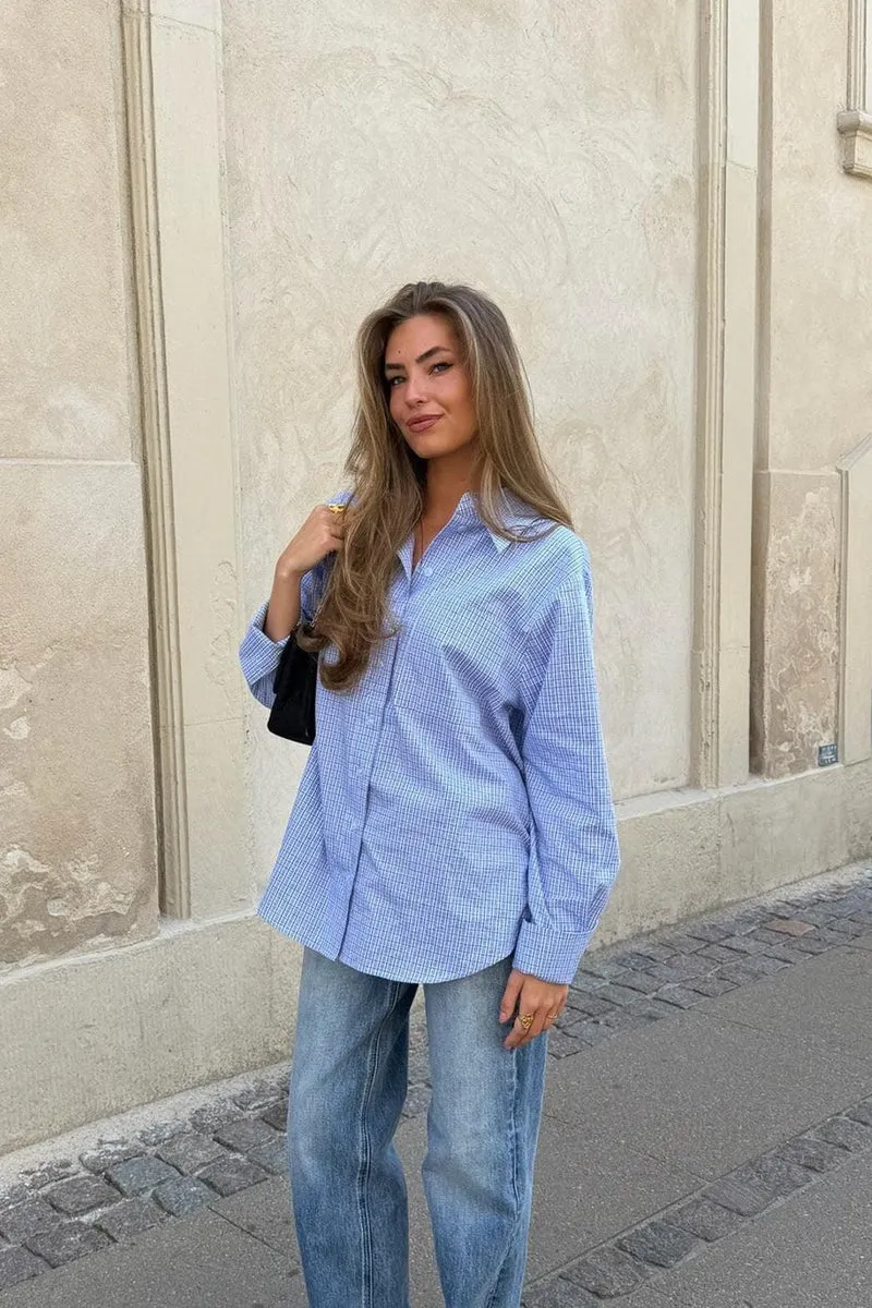 BYIC - Isabellaic Shirt A2537 - Blue White Checks
