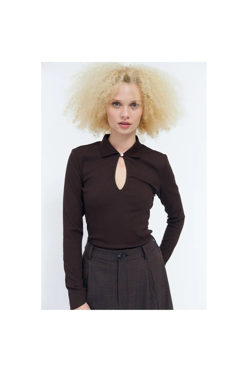 Cras - Isabell Blouse C764 - Chocolate Brown